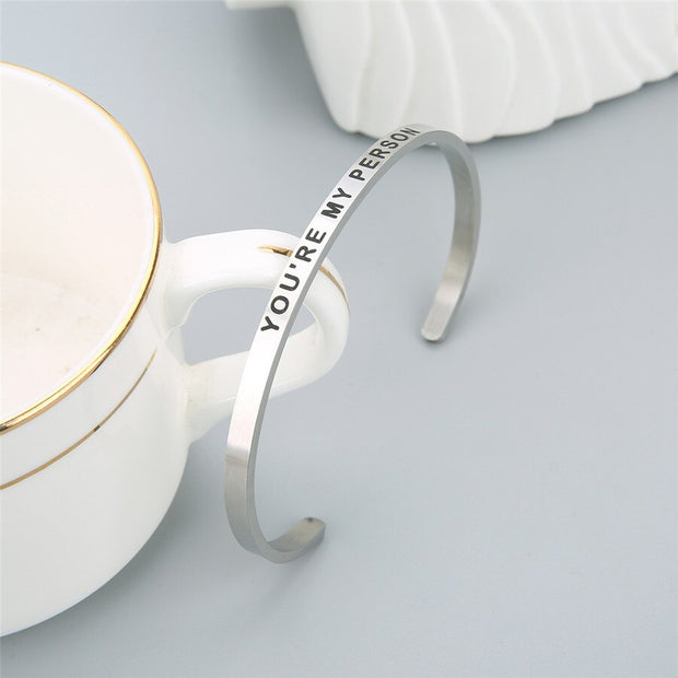 You Are My Person Lettering Bracelets - Memoriex 