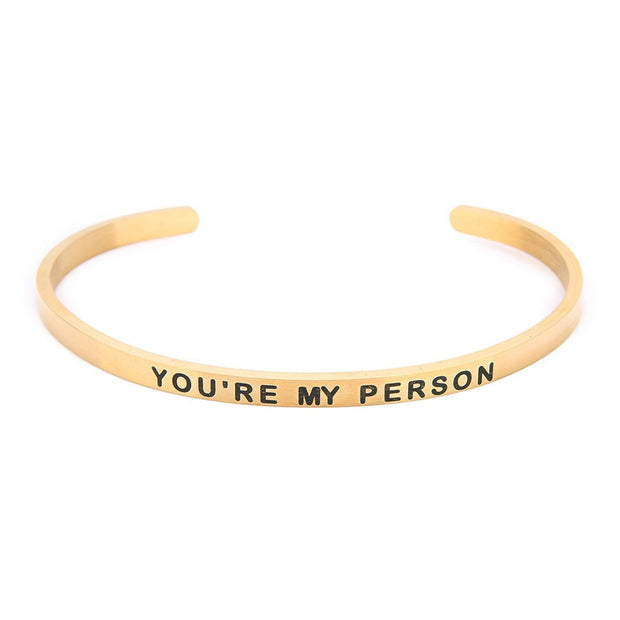 You Are My Person Lettering Bracelets - Memoriex 