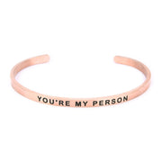 You Are My Person Lettering Bracelets - Memoriex 