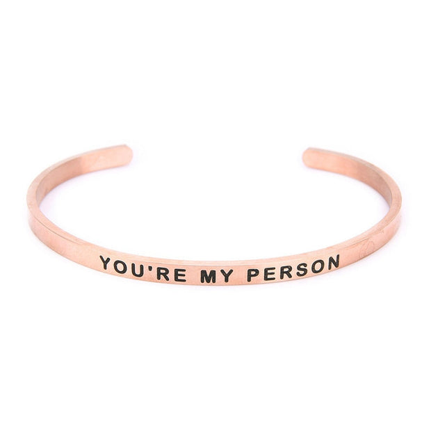 You Are My Person Lettering Bracelets - Memoriex 