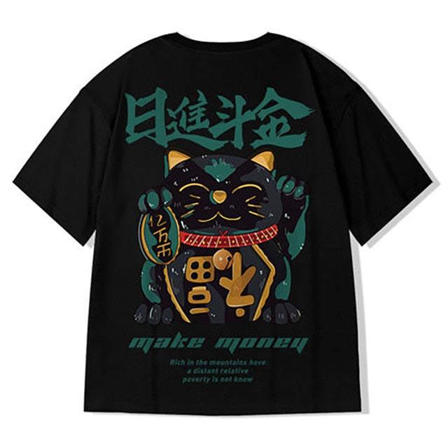 Men's tshirt Cotton Summer Chinese style Cool Unisex half Sleeve t shirt Funny Printed Streetwear Plus size T-shirt man-5