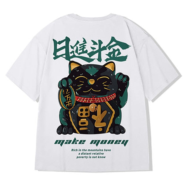 Men's tshirt Cotton Summer Chinese style Cool Unisex half Sleeve t shirt Funny Printed Streetwear Plus size T-shirt man-6