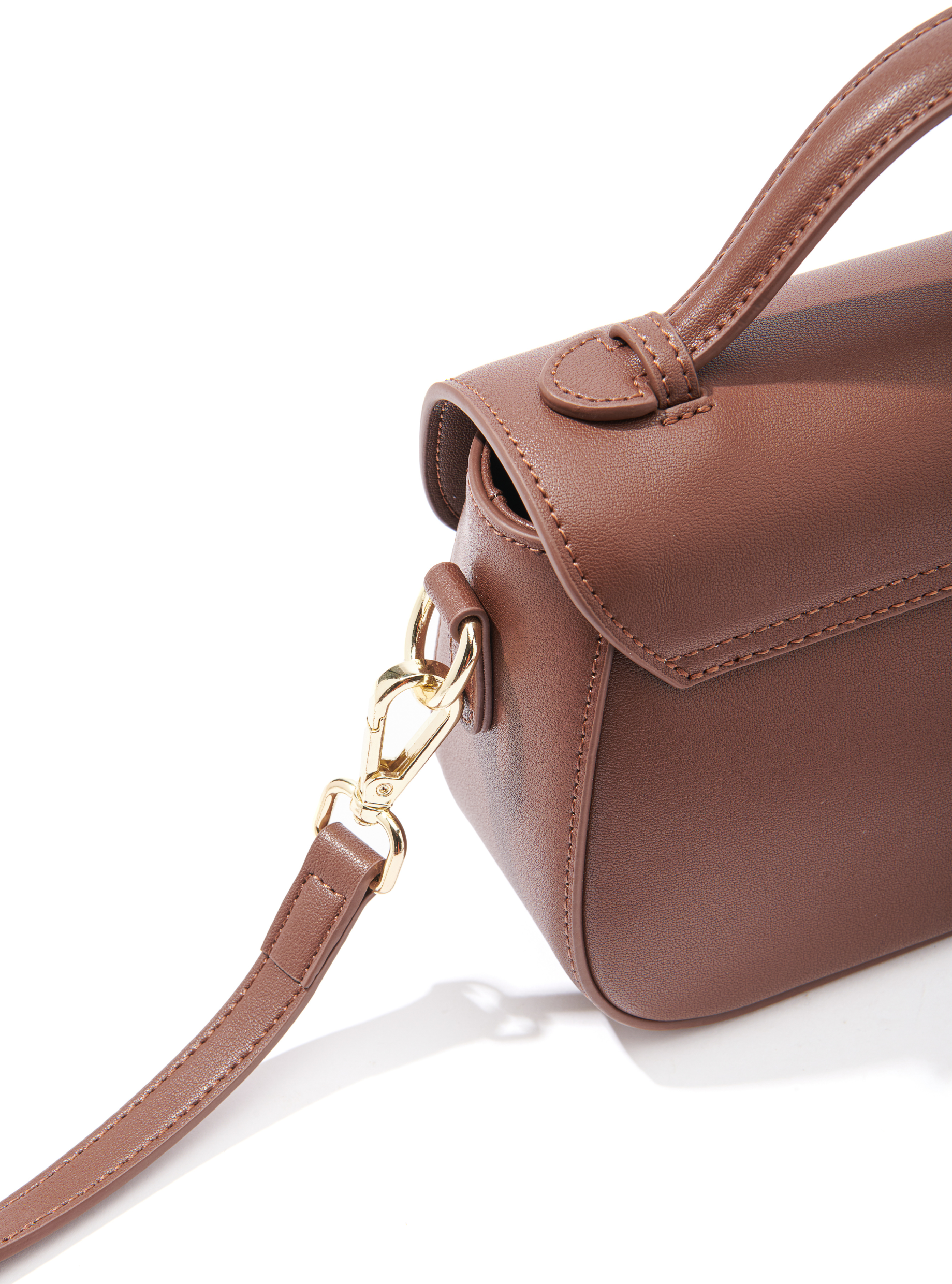 Makoto Leather Bag, Brown by Bob Oré-2