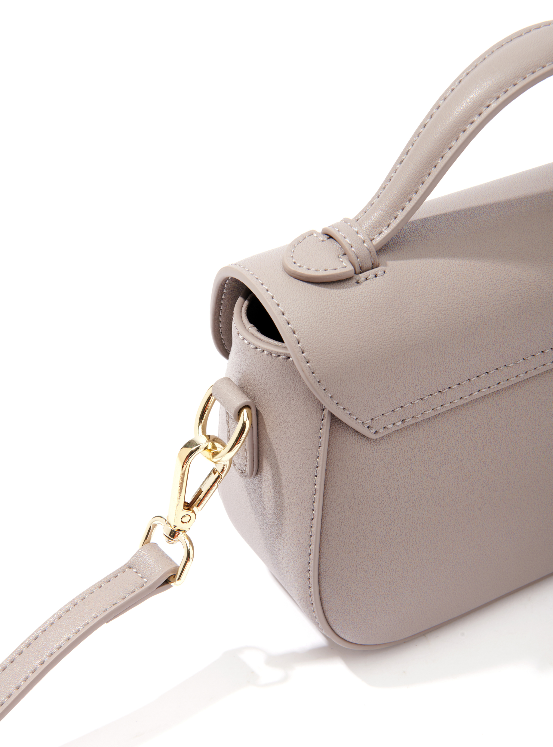 Makoto Leather Bag, Gray by Bob Oré-4