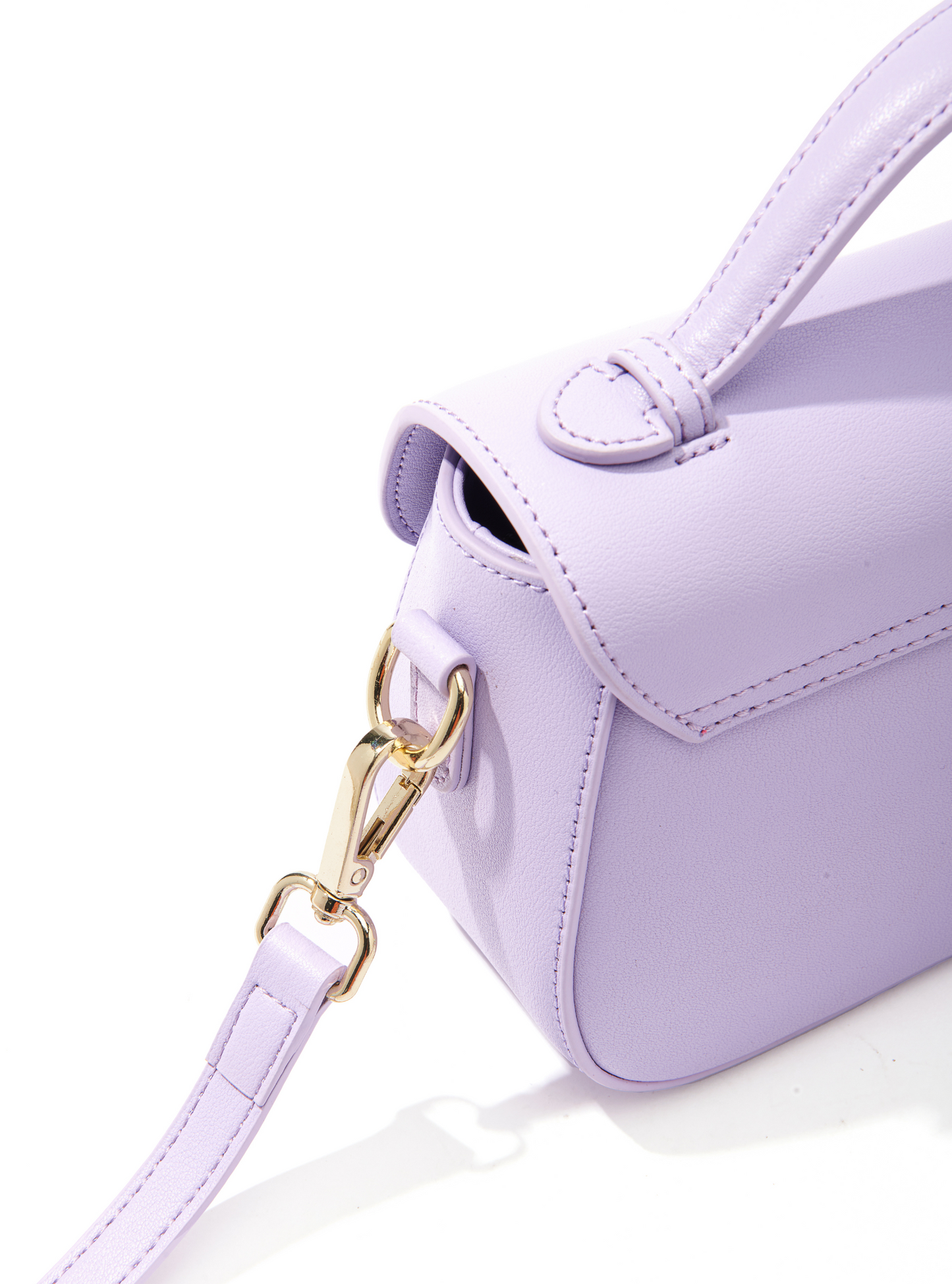 Makoto Leather Bag, Purple by Bob Oré-3