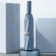 ZUODU Automatic Umbrella Men LED Windproof Reverse Folding Business Umbrella Rain Men Car Automatic Reverse Umbrellas Strong U5B - Memoriex 