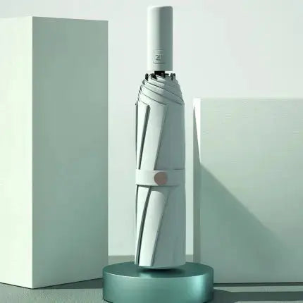 ZUODU Automatic Umbrella Men LED Windproof Reverse Folding Business Umbrella Rain Men Car Automatic Reverse Umbrellas Strong U5B - Memoriex 