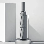 ZUODU Automatic Umbrella Men LED Windproof Reverse Folding Business Umbrella Rain Men Car Automatic Reverse Umbrellas Strong U5B - Memoriex 