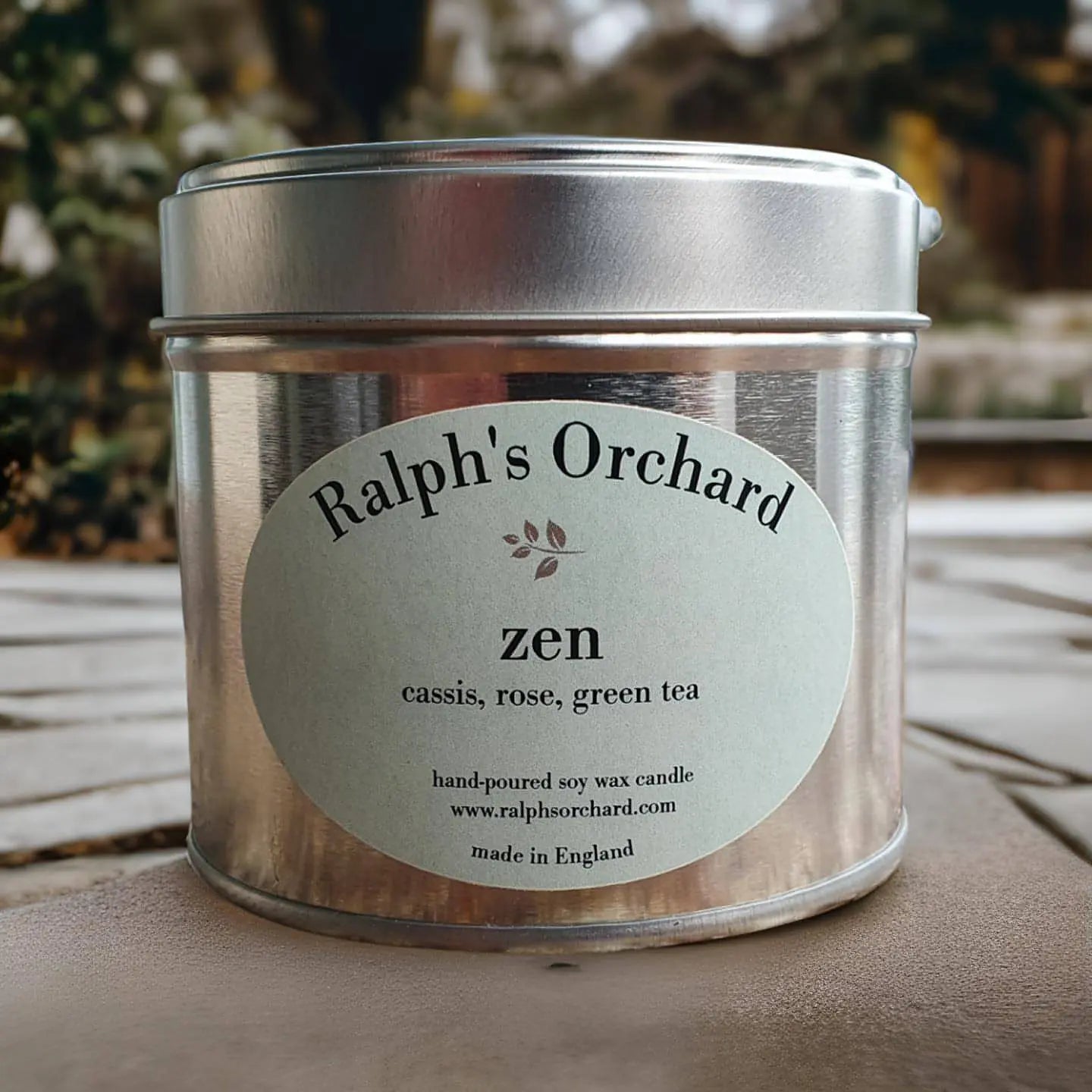 Zen: Cassis, Rose, Green Tea Scented Candle - Memoriex 