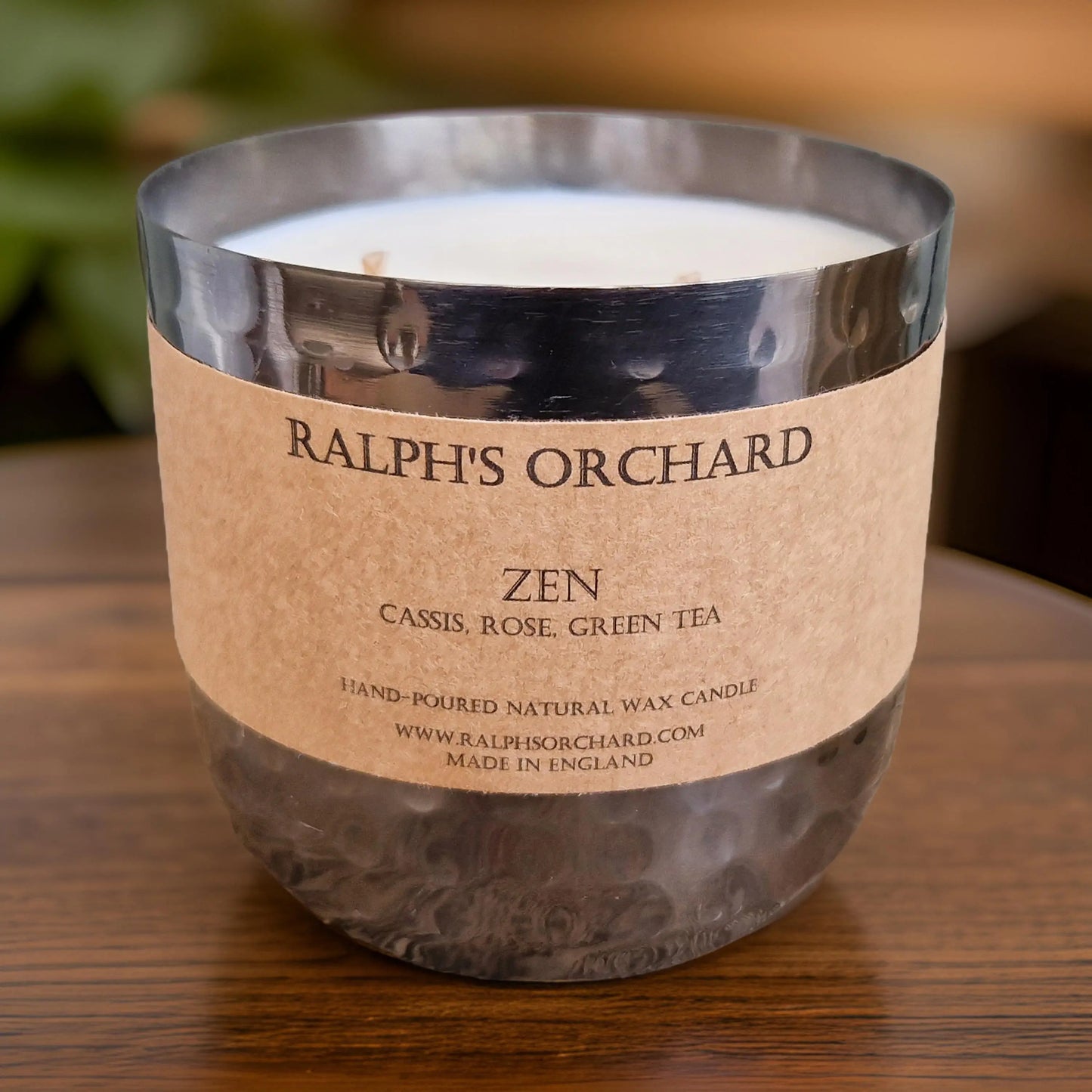 Zen: Cassis, Rose, Green Tea Scented Candle - Memoriex 