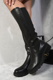 Zip Up Knee High Boots - Memoriex 