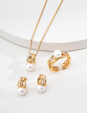 Zircon Interwoven Lines Ring-3