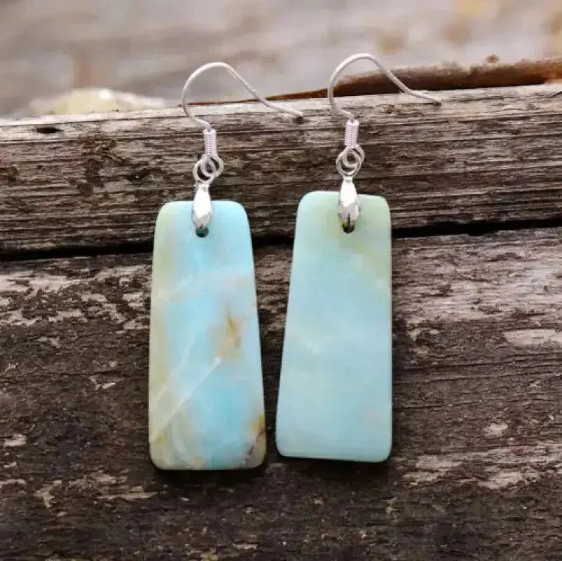 Amazonite Drop Earrings-0