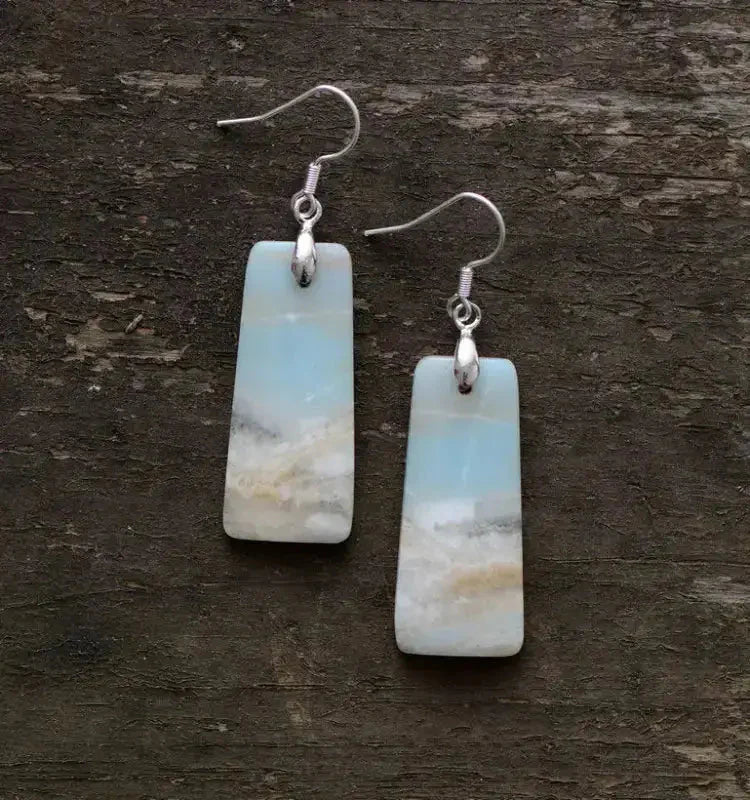 Amazonite Drop Earrings-2