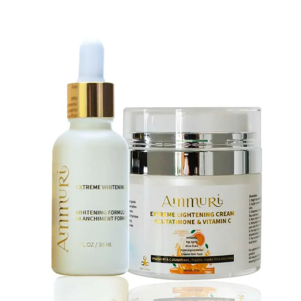 Brightening Cream & Serum Set for Radiant & Even Skin Tone | Ammuri-0