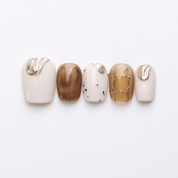 Angelica White Press-On Nails-0