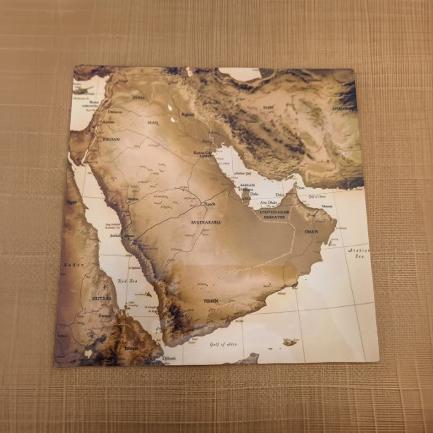 Arabian Peninsula Map Box with 6 Natural Wax Melt Bars-1