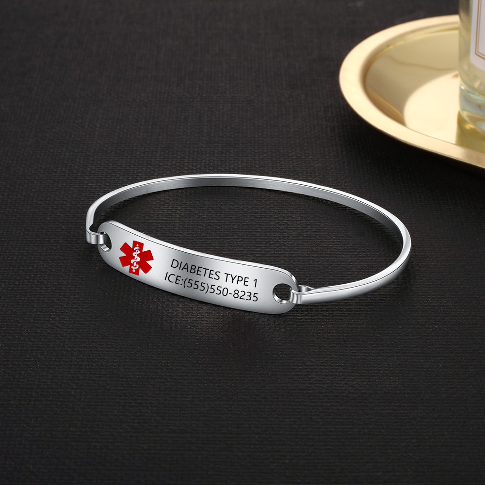 Custom Name Medical Bracelet-1