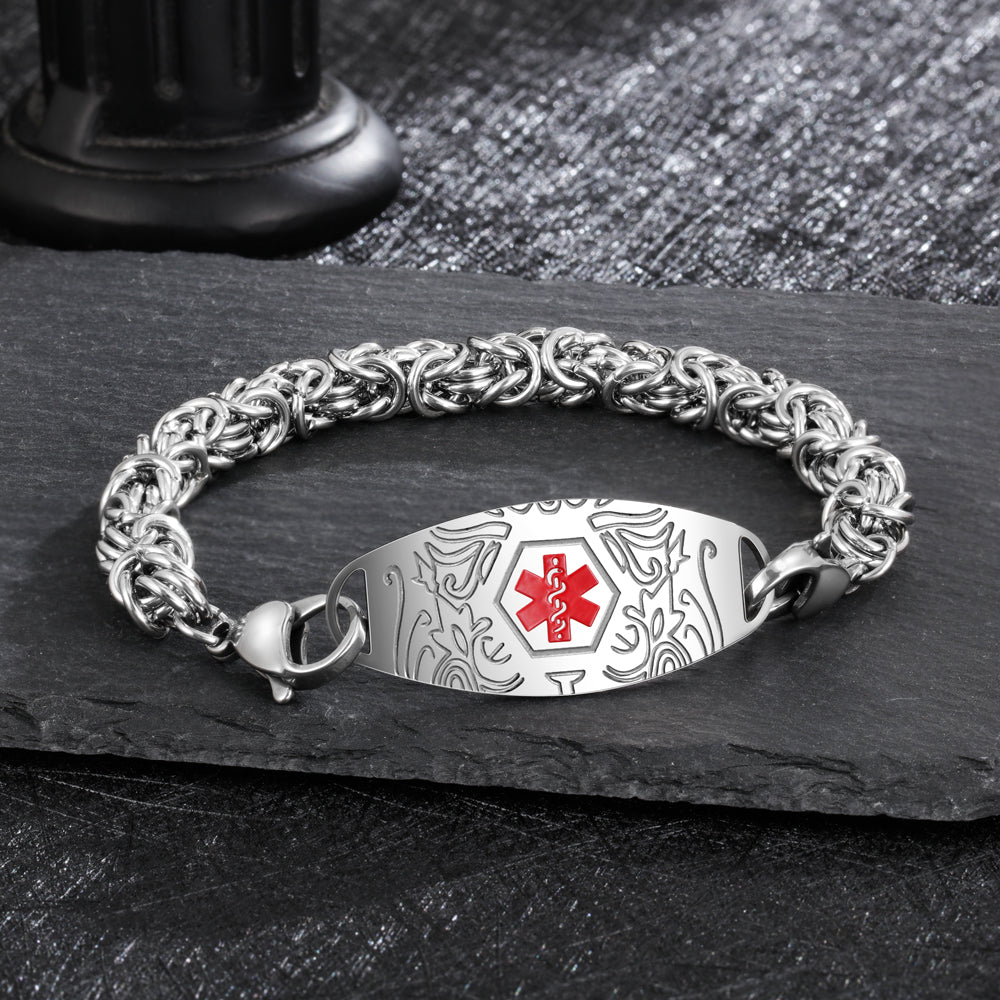 Engraving Stainless Steel  Medcial Bracelet-3