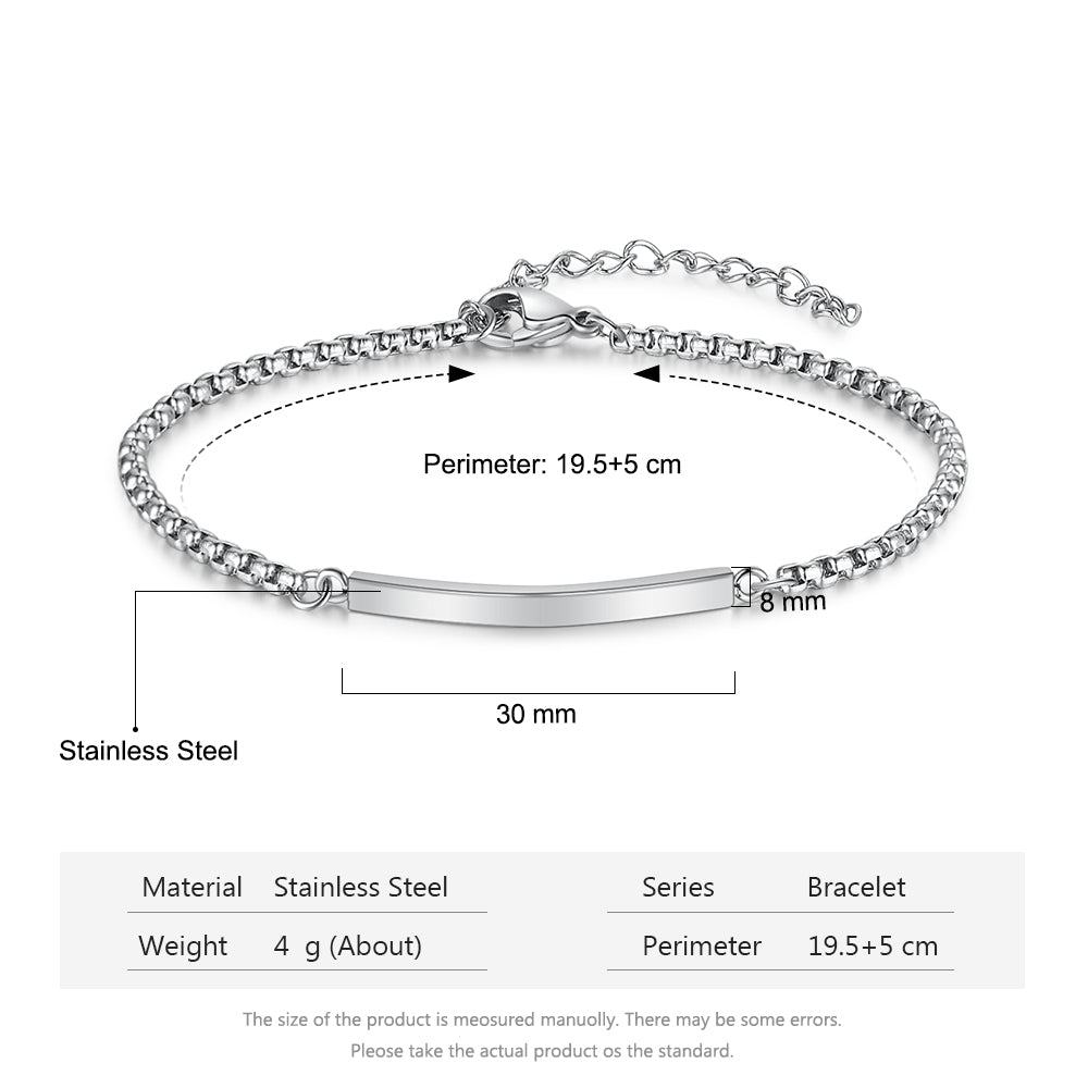 Engraving Stainless Steel Bracelet-3