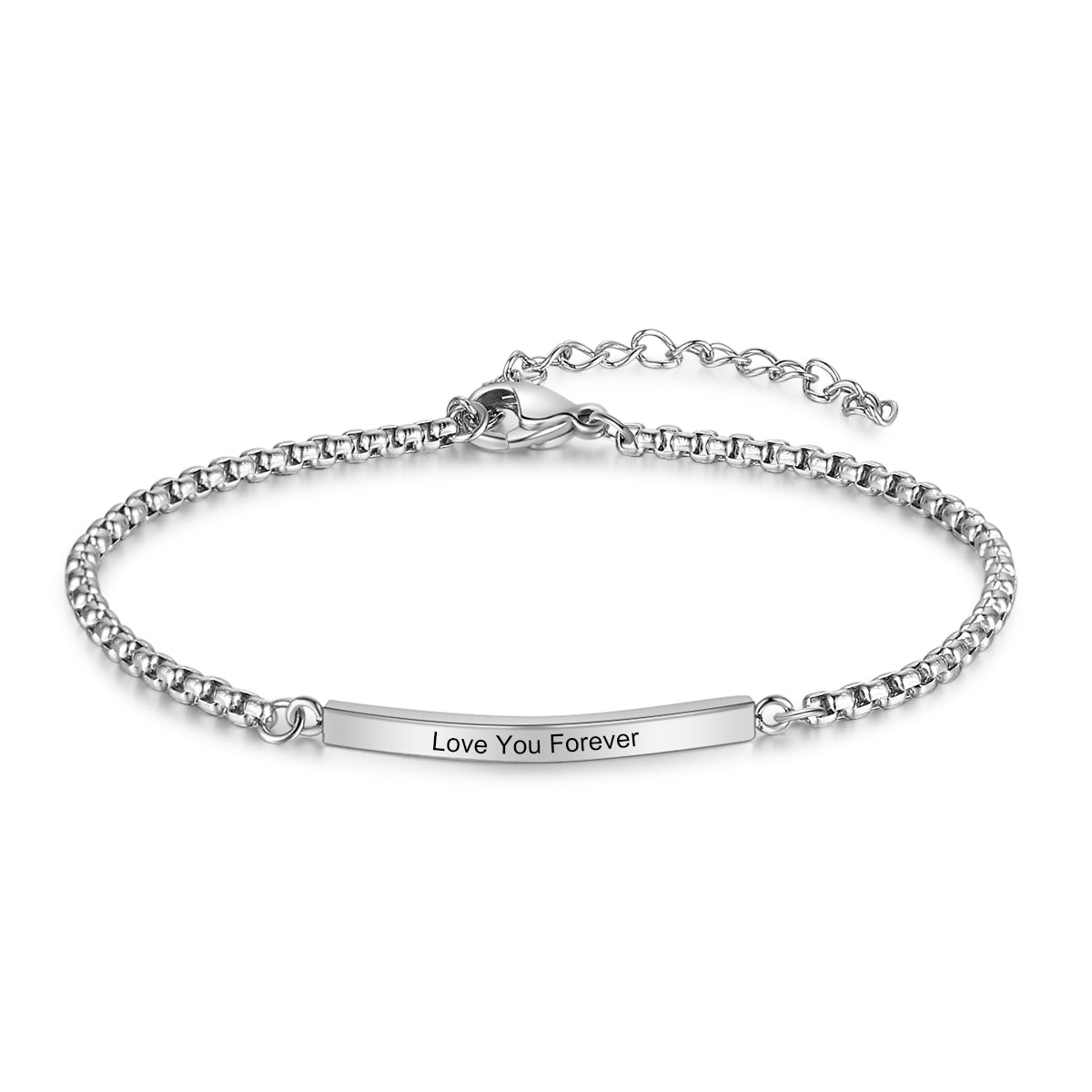 Engraving Stainless Steel Bracelet-0