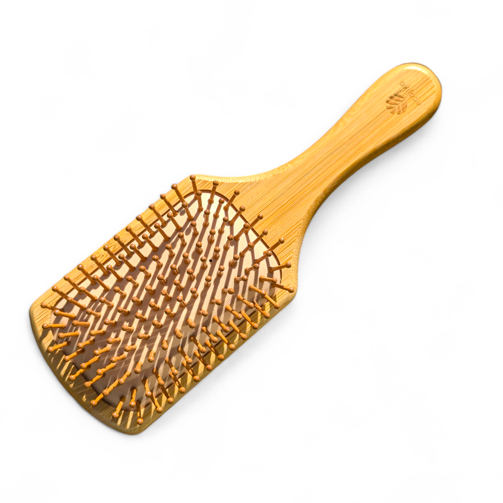 Natural Wooden Paddle Hair Brush | Sustainable Bamboo Handle and Pins-2