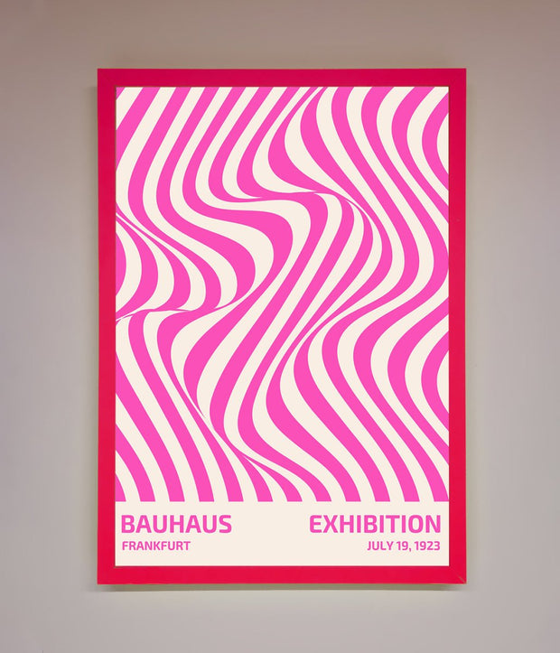 Bauhaus Pink Expedition Framed Wall Art-0