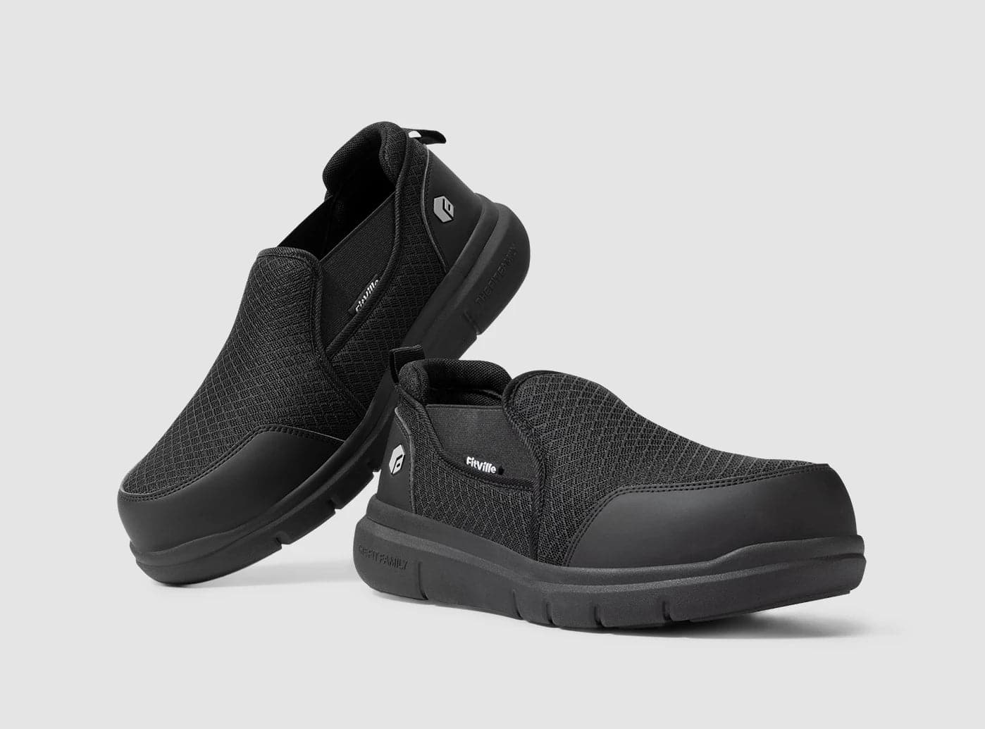  Men's Composite Toe Slip-On Safety Shoes V1-6