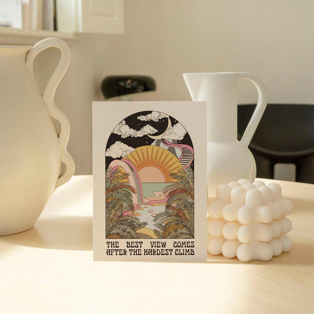 'Best View' Boho Greetings Card | Fully Recycled-1