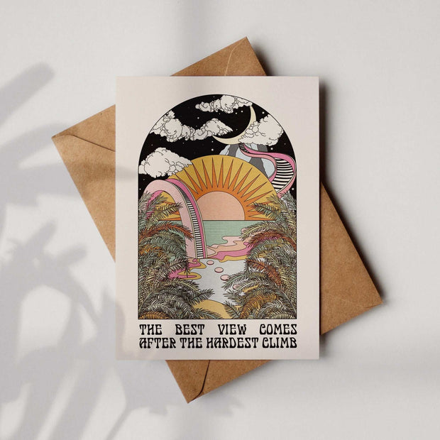'Best View' Boho Greetings Card | Fully Recycled-0