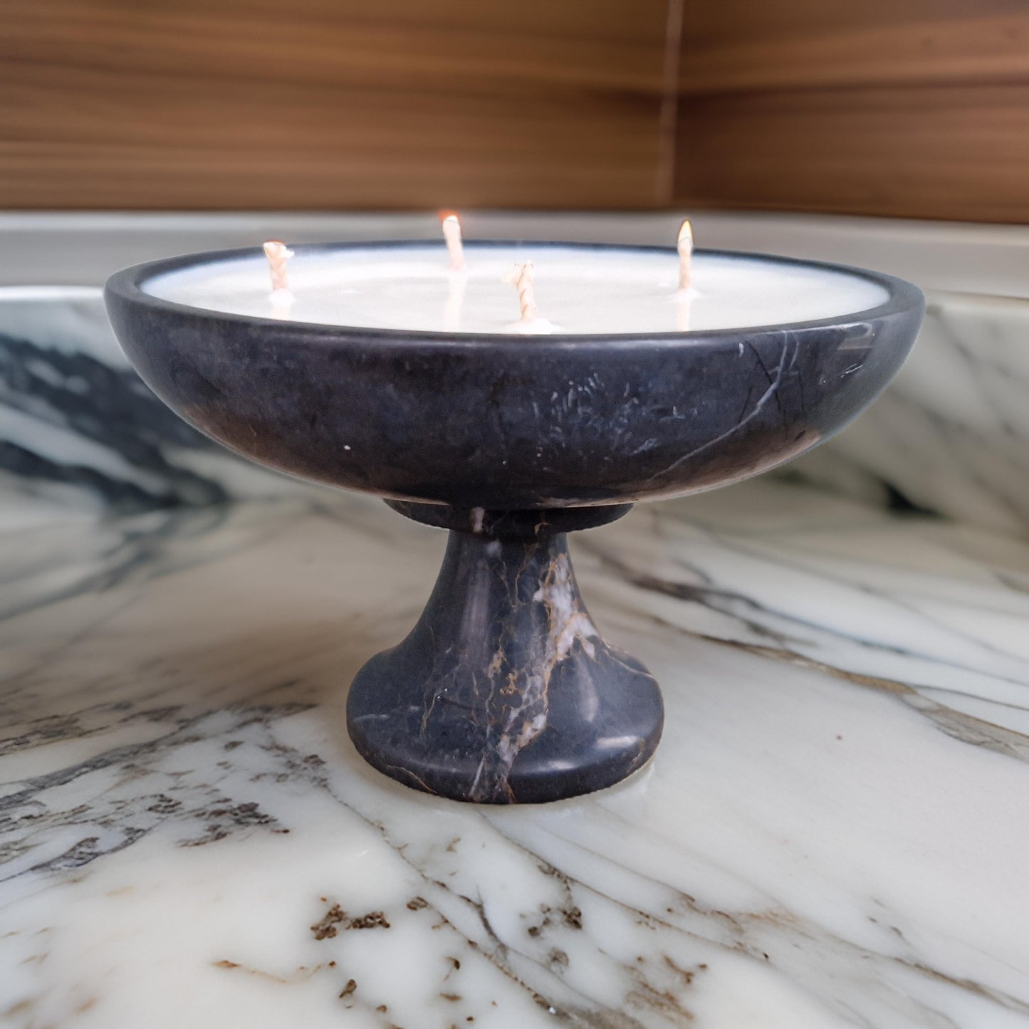 Marble Bowl Candle | Vintage Bookshop Fragrance-2