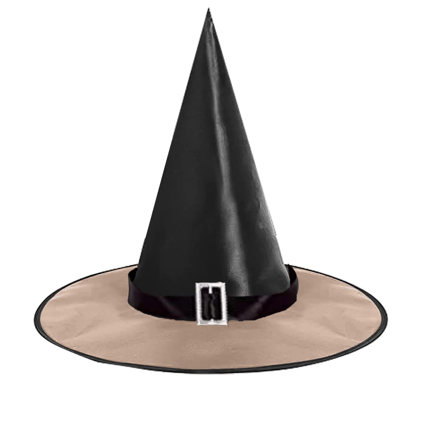 Black Witch Hat With Buckle-0