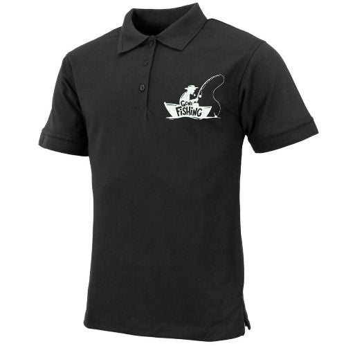 Mens "Gone Fishing" Polo Shirt-6