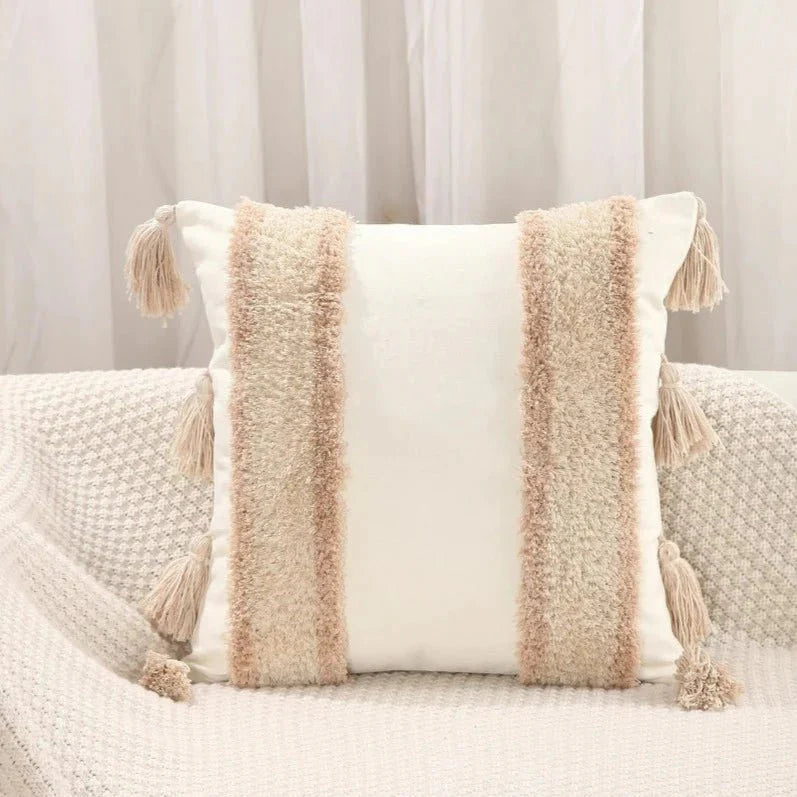 Boho Tufted Pillow case-2