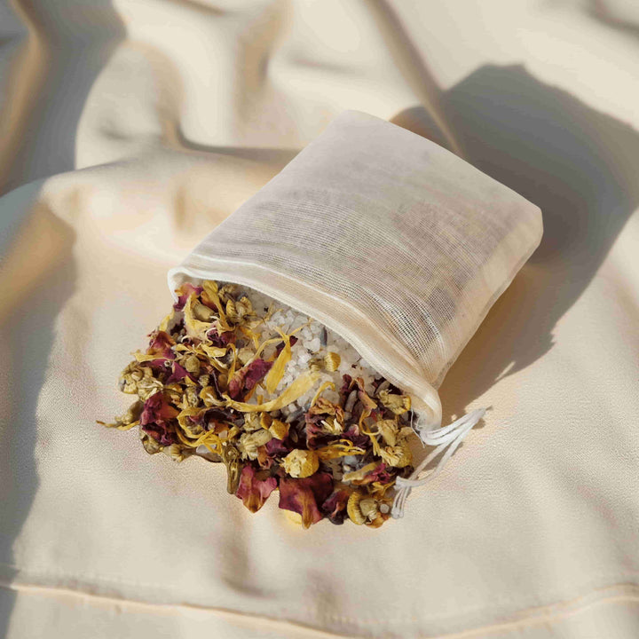 Rose and lavender botanical bath tea bag