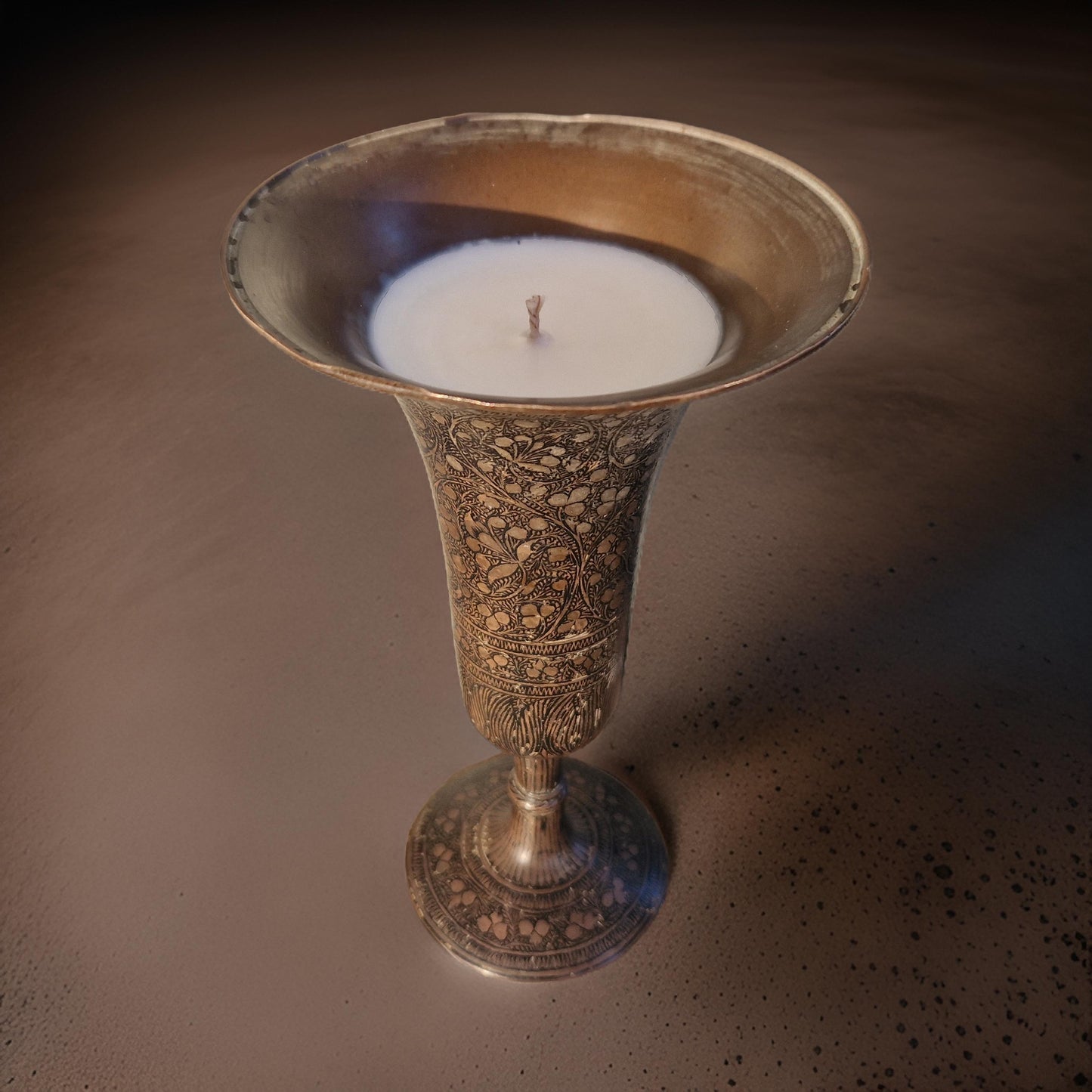 Indian Brass Vase Candles - Memoriex 