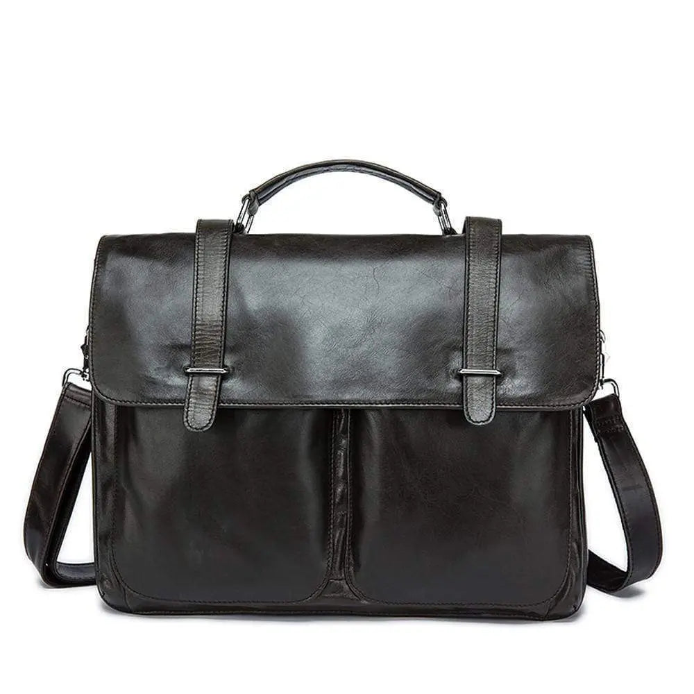 Rossie Viren Vintage Calfskin Leather Laptop/briefcase-1