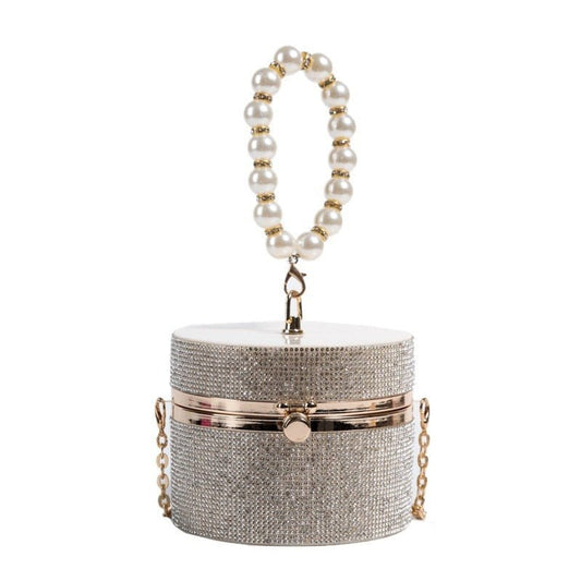 Bucket Design Diamonds Women Day Clutch -0