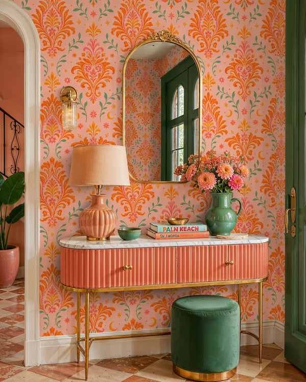 Maximalist Damask Wallpaper-0