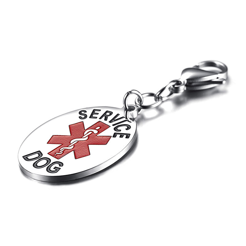 Engraved Stainless Steal Medical Dog Tag-2