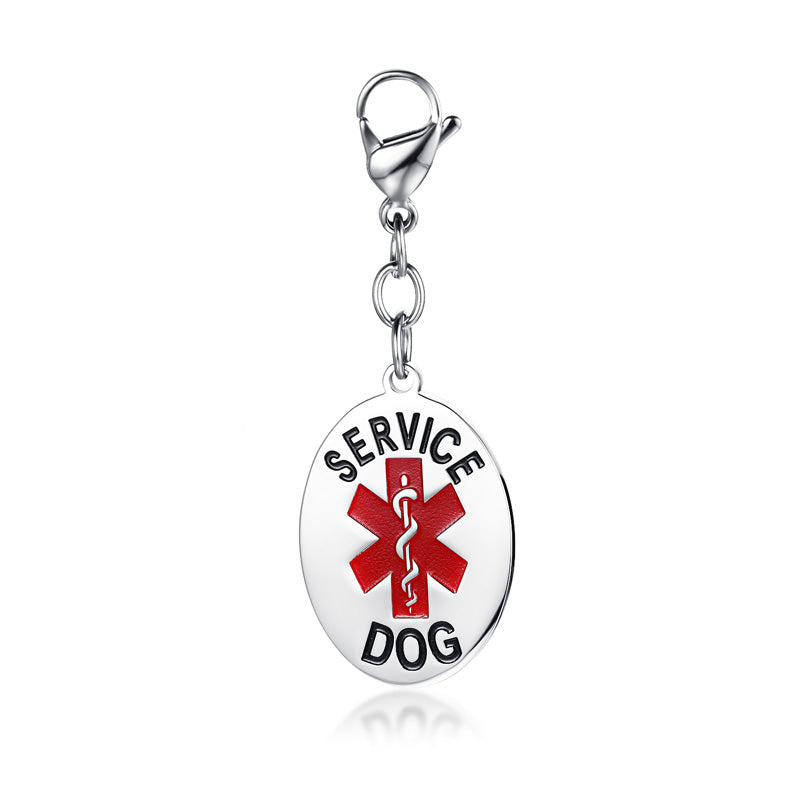 Engraved Stainless Steal Medical Dog Tag-0