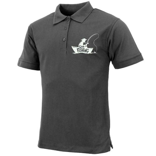 Mens "Gone Fishing" Polo Shirt-9