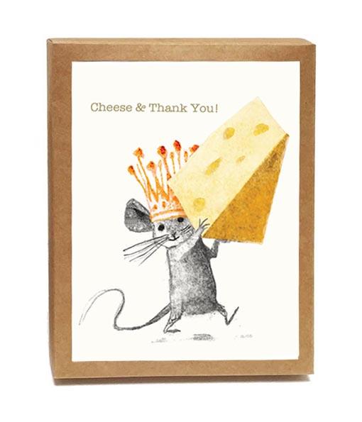 Cheese & Thank You Boxed Notes - Set of 8 Cards-0