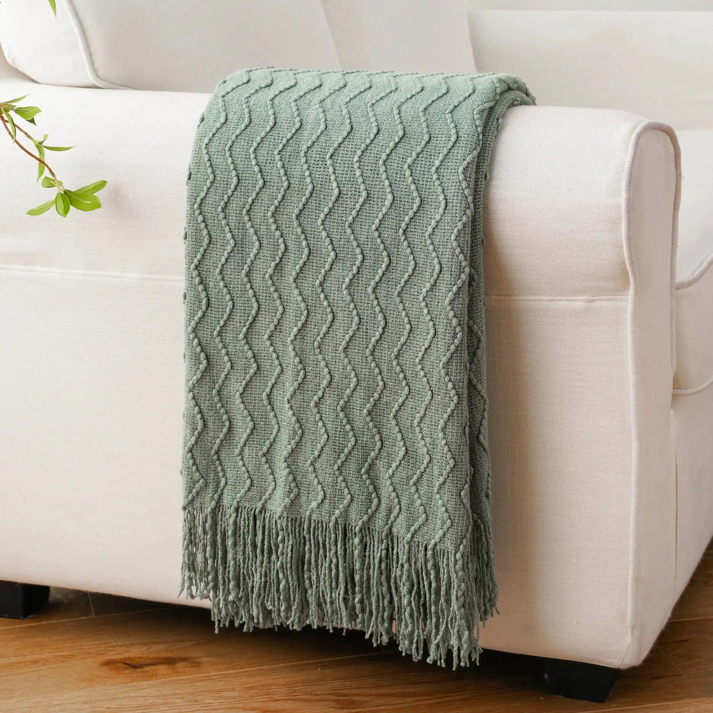 Chevron Fringe Throw-9