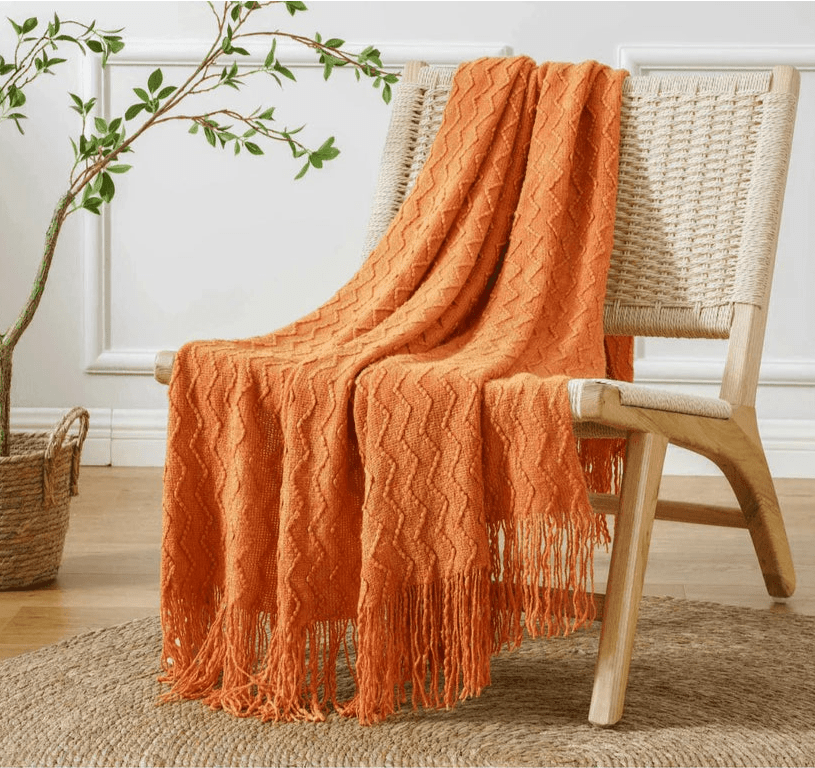 Chevron Fringe Throw-1