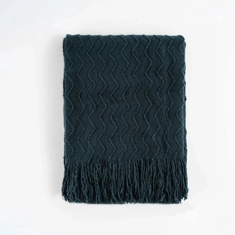 Chevron Fringe Throw-5