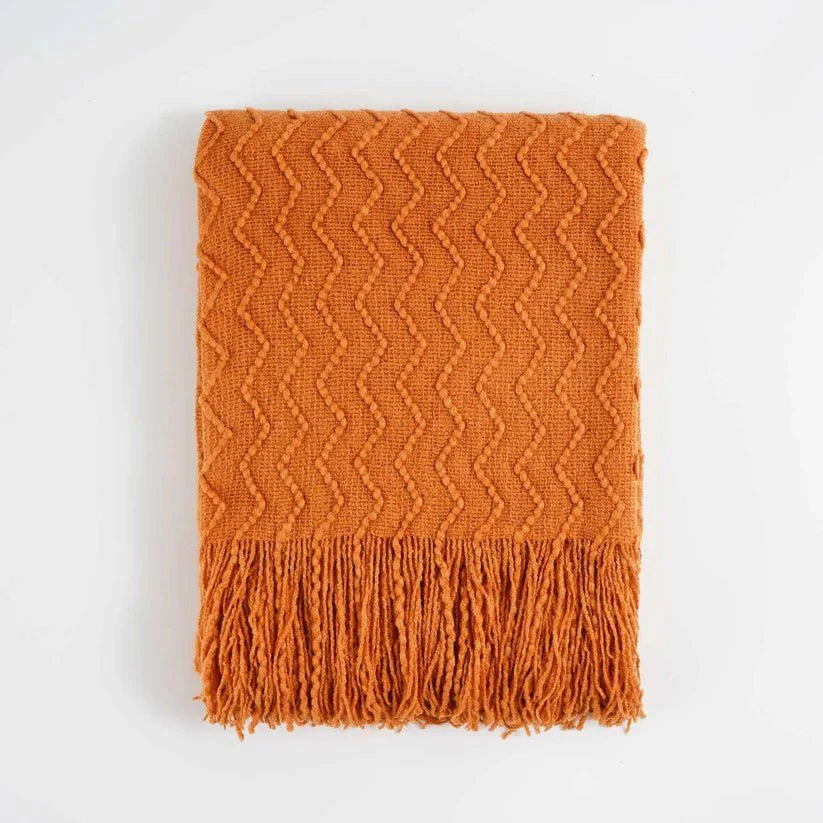 Chevron Fringe Throw-2