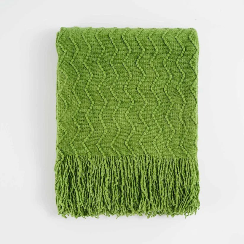 Chevron Fringe Throw-7