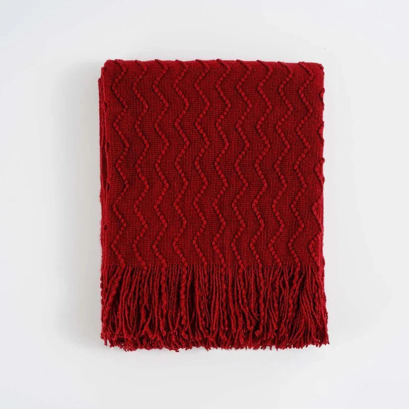 Chevron Fringe Throw-8