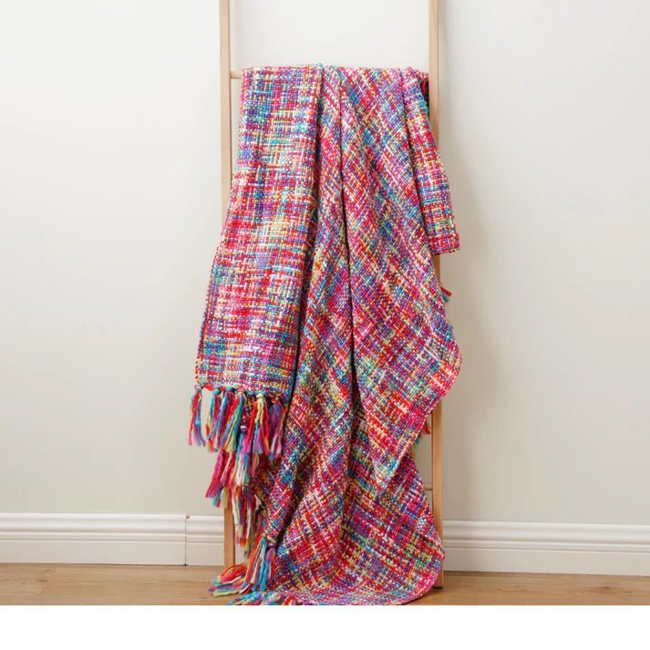 Colorful Woven Throw Blanket-4